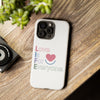 L.I.F.E. "Love is for Everyone" Color Pop Phone Case (White)