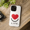 L.I.F.E. "Love is for Everyone" Heart Phone Case (White)