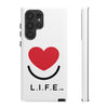 L.I.F.E. "Love is for Everyone" Heart Phone Case (White)