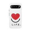 L.I.F.E. "Love is for Everyone" Heart Phone Case (White)