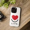 L.I.F.E. "Love is for Everyone" Heart Phone Case (White)