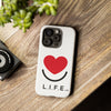 L.I.F.E. "Love is for Everyone" Heart Phone Case (White)