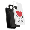 L.I.F.E. "Love is for Everyone" Heart Phone Case (White)