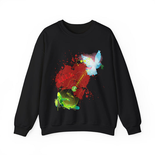 L.I.F.E.® "Love is for Everyone" Koi Dove Women's Graphic Crewneck Sweatshirt