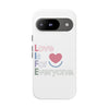 L.I.F.E. "Love is for Everyone" Color Pop Phone Case (White)