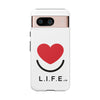 L.I.F.E. "Love is for Everyone" Heart Phone Case (White)