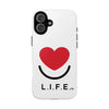 L.I.F.E. "Love is for Everyone" Heart Phone Case (White)