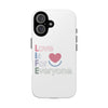 L.I.F.E. "Love is for Everyone" Color Pop Phone Case (White)