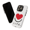 L.I.F.E. "Love is for Everyone" Heart Phone Case (White)