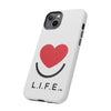 L.I.F.E. "Love is for Everyone" Heart Phone Case (White)