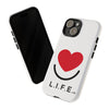 L.I.F.E. "Love is for Everyone" Heart Phone Case (White)