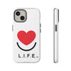 L.I.F.E. "Love is for Everyone" Heart Phone Case (White)