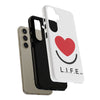 L.I.F.E. "Love is for Everyone" Heart Phone Case (White)