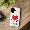 L.I.F.E. "Love is for Everyone" Heart Phone Case (White)
